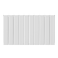 1022mm x 600mm Double Aluminium Radiator In White Model Mira 