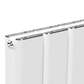 407mm x 1800mm Double Aluminium Radiator In White Model Mira 
