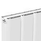 1022mm x 600mm Double Aluminium Radiator In White Model Mira 