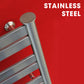 480x560mm Stainless Steel Flat Ladder Heated Towel Rail Radiator for Bathroom 