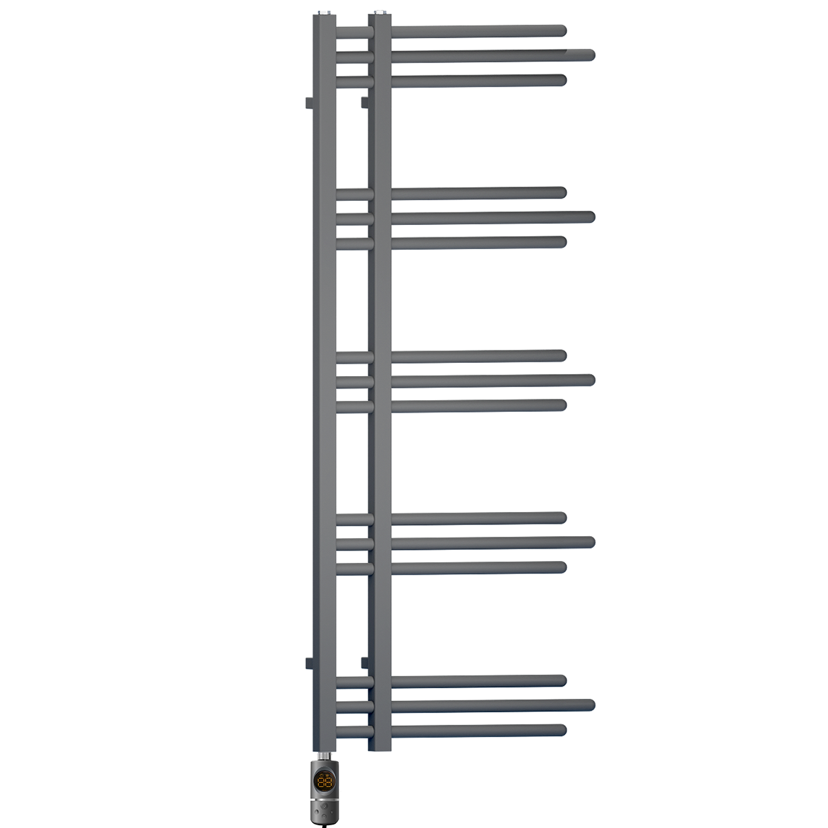 SYDNEY 50 120 Anthracite AF Thermostatic Modern Towel Rail Radiator Pre Filled Electric