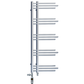 500 x 1200mm Small Sydney Chrome Dual Fuel Designer Heated Towel Rail 