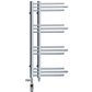 500 x 900mm Small Sydney Chrome Dual Fuel Designer Heated Towel Rail 