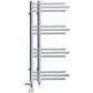 500 x 900mm Small Sydney Chrome Dual Fuel Designer Heated Towel Rail 