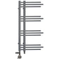 500 x 900mm Small Sydney Anthracite Grey Dual Fuel Designer Heated Towel Rail 