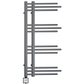 500 x 900mm Small Sydney Anthracite Grey Electric Designer Heated Towel Rail 