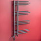 Dual Fuel 500 x 900mm Straight Anthracite Grey Designer Heated Towel Rail Radiator- (incl. Valves + Electric Heating Kit)