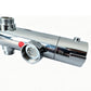 Thermostat Shower System With Round Mixer Set and Rainfall Shower Head 