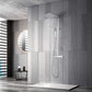 Thermostat Shower System With Square Mixer Set and Rainfall Shower Head 