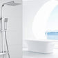 Thermostat Shower System With Square Mixer Set and Rainfall Shower Head 