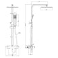 Thermostat Shower System With Square Mixer Set and Rainfall Shower Head 