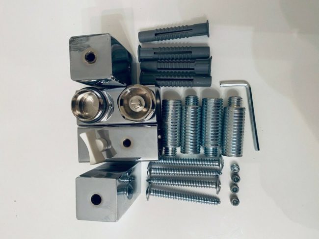 Small 500mm x 900mm Sydney Chrome Designer Heated Towel Rail Radiator