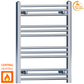 400 x 700mm High Flat Chrome Heated Towel Rail Radiator Stock Clearance