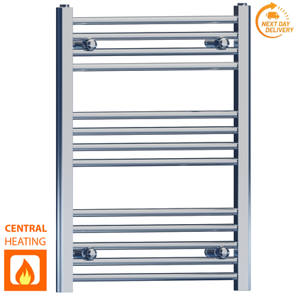 600 x 700mm High Flat Chrome Heated Towel Rail Radiator Stock Clearance