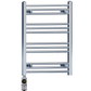 400 x 700mm Flat Chrome Electric Heated Towel Rail Radiator Stock Clearance 