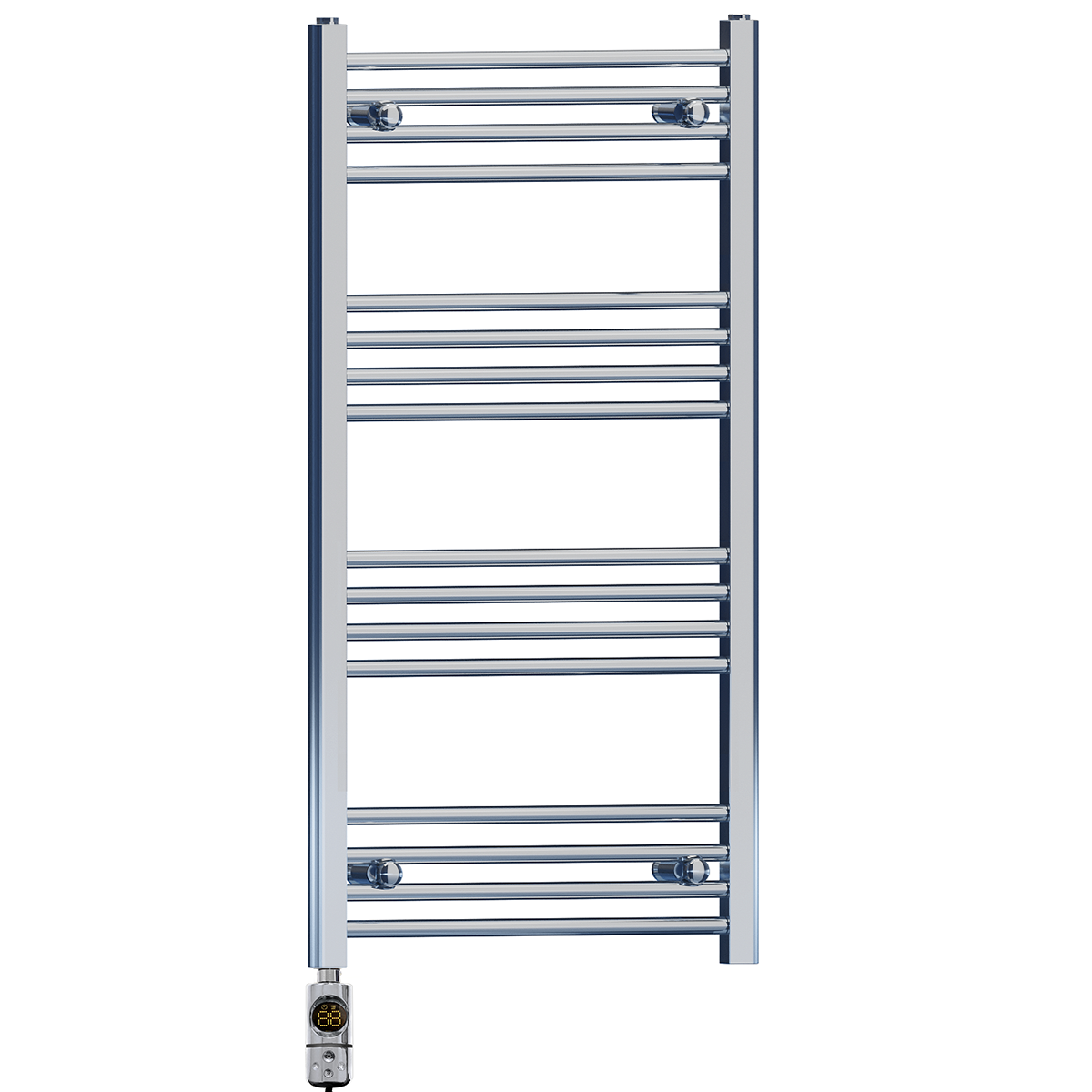 550 x 1000mm High Flat Chrome Electric Heated Towel Rail Radiator Stock Clearance