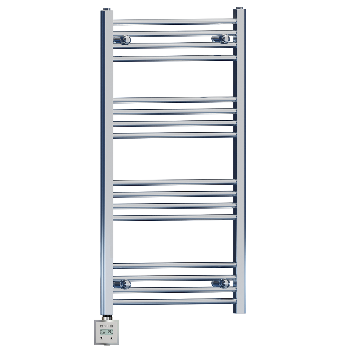 550 x 1000mm High Flat Chrome Electric Heated Towel Rail Radiator Stock Clearance