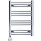400 x 700mm Flat Chrome Electric Heated Towel Rail Radiator Stock Clearance 