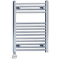 500 x 750mm High Flat Chrome Electric Heated Towel Rail Radiator Stock Clearance