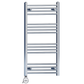 550 x 1000mm High Flat Chrome Electric Heated Towel Rail Radiator Stock Clearance