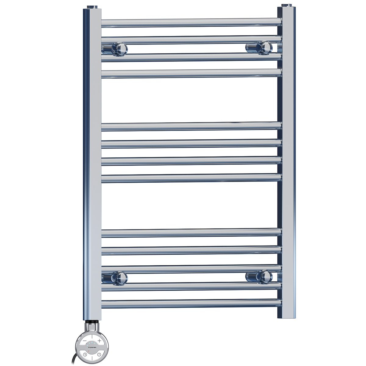 600 x 700mm High Flat Chrome Electric Heated Towel Rail Radiator Stock Clearance