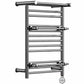 490mm Chrome Electric Towel Rail - Oslo (Top Shelf + 2 Towel Holders) 