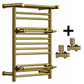 490mm Chrome Towel Rail - Oslo (Top Shelf + 2 Towel Holders) 