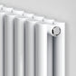 Designer 960mm x 600mm White Horizontal Double Column Radiator 4147 Btu 
