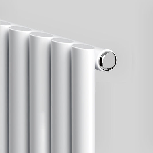 Designer 300mm x 1600mm White Vertical Single Column Radiator 1695 Btu