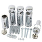 Universal Wall Brackets for Heated Towel Rail Radiator Chrome Full 