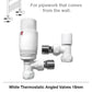 400 x 1000mm White Heated Towel Rail Radiator | Central Heating 19mm Tube 