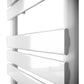 500 x 800mm Flat Panel White Dual Fuel Panel Towel Rail Radiator 