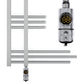 Small 500mm Wide – 900mm Sydney Chrome Electric Designer Heated Towel Rail Radiator
