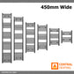 450mm Wide - Heated Towel Rail Radiator - Anthracite Grey - Straight