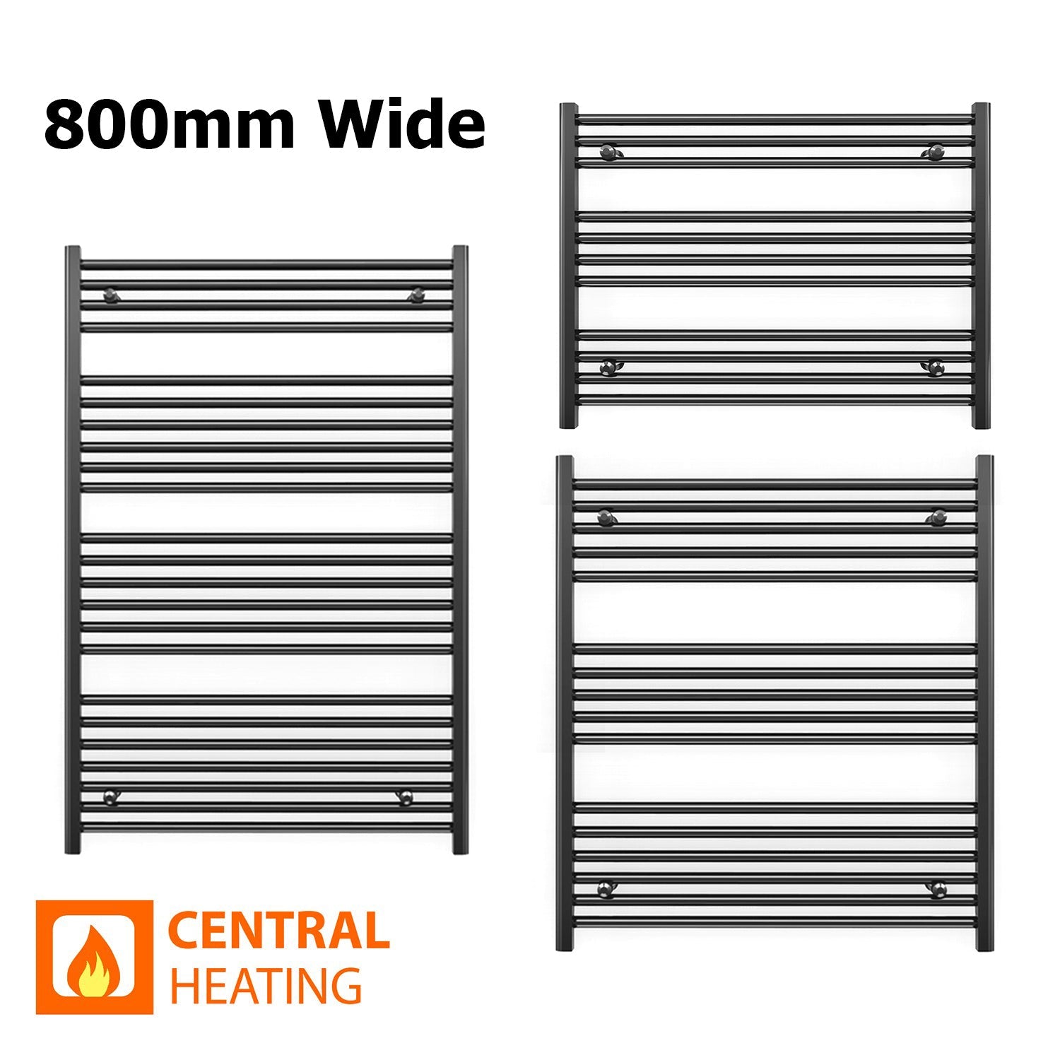 compilation towel rail radiator black