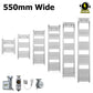 550mm Wide - Electric Heated Towel Rail Radiator - Flat Chrome - Straight