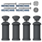 550mm x 1200mm Anthracite Grey Heated Towel Rail Radiator