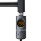 Small 400mm x 600mm  Anthracite Grey Electric Pre-Filled Heated Towel Rail Radiator 