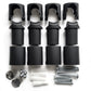 Clamp Brackets for Black Towel Rail Radiators Flat/Curved (19mm, 22mm, 25mm)