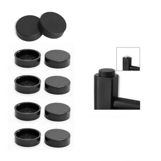 Black Cover Cap for Black Radiators - Blanking Plug & Air Vent Cover