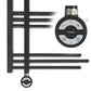 Small 500mm Wide – 900mm Sydney Electric Matt Black Designer Heated Towel Rail Radiator