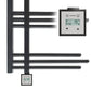 Small 500mm Wide – 900mm Sydney Anthracite Electric Grey Designer Heated Towel Rail Radiator