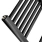 700mm Wide - Electric Heated Towel Rail Radiator - Flat Black - Straight