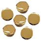 15mm Gold Radiator Blanking & Bleeding Valve Set for Towel Rails 