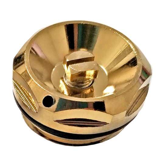 15mm Gold Radiator Bleeding Valve for Towel Rails