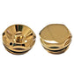 15mm Gold Radiator Blanking Plug & Bleeding Valve Set for Towel Rails 