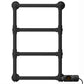 500 x 750mm Matt Black Electric Heated Towel Rail Radiator Modern Ladder Bathroom Heater Pre Filled 