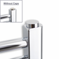 Chrome Cover Cap with Bleeding Air Vent for Heated Towel Rail Radiator 
