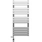 550 x 1200mm Flat Panel Chrome Dual Fuel Panel Towel Rail Radiator 