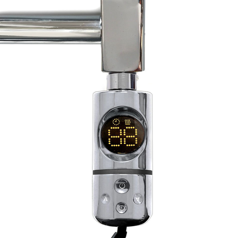 600 x 700mm High Flat Chrome Electric Heated Towel Rail Radiator Stock Clearance